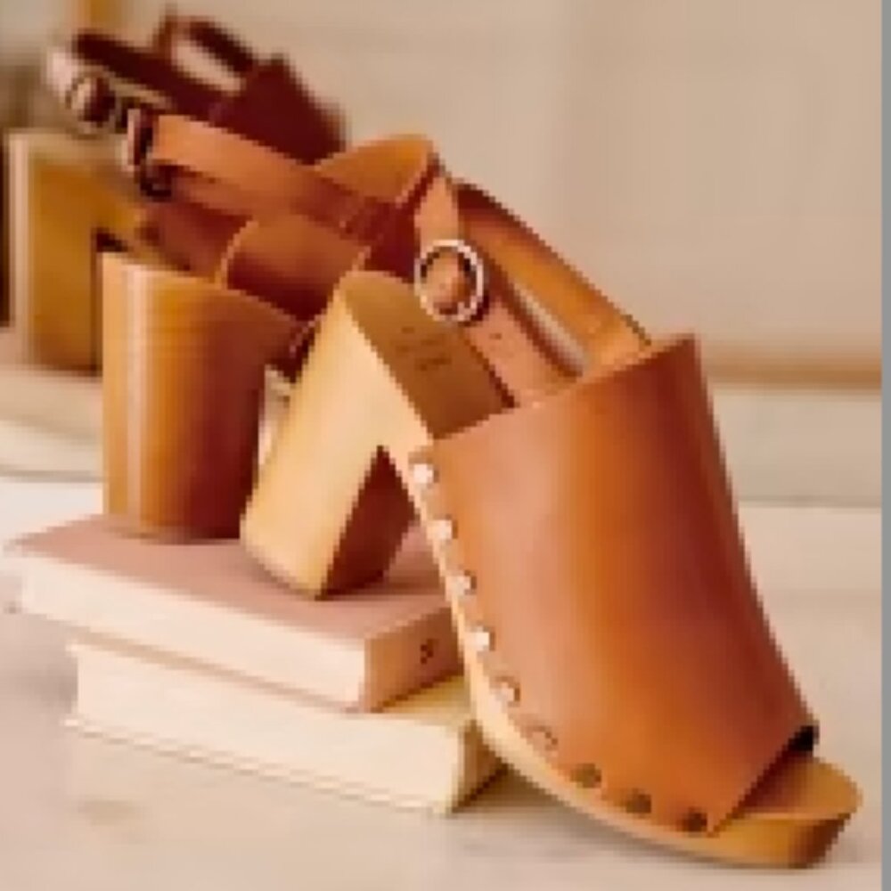 Sezane Dakota High Clogs - Size 38